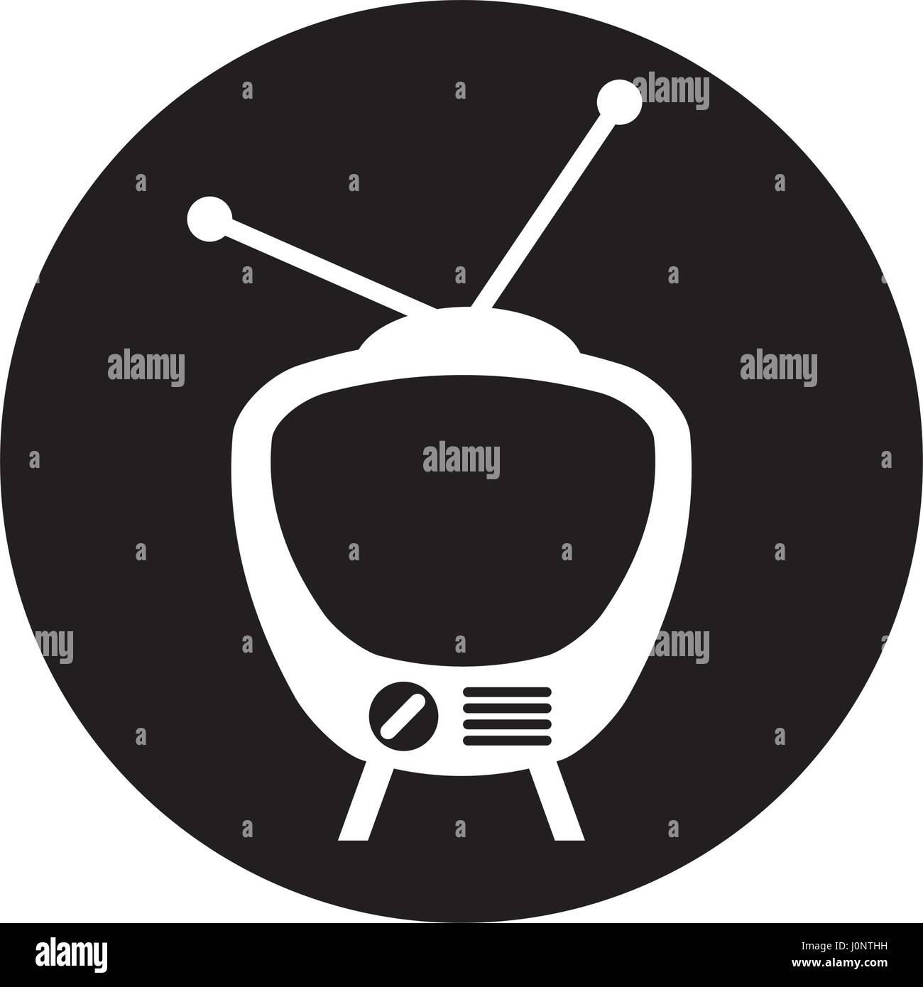 retro tv isolated icon Stock Vector Image & Art - Alamy