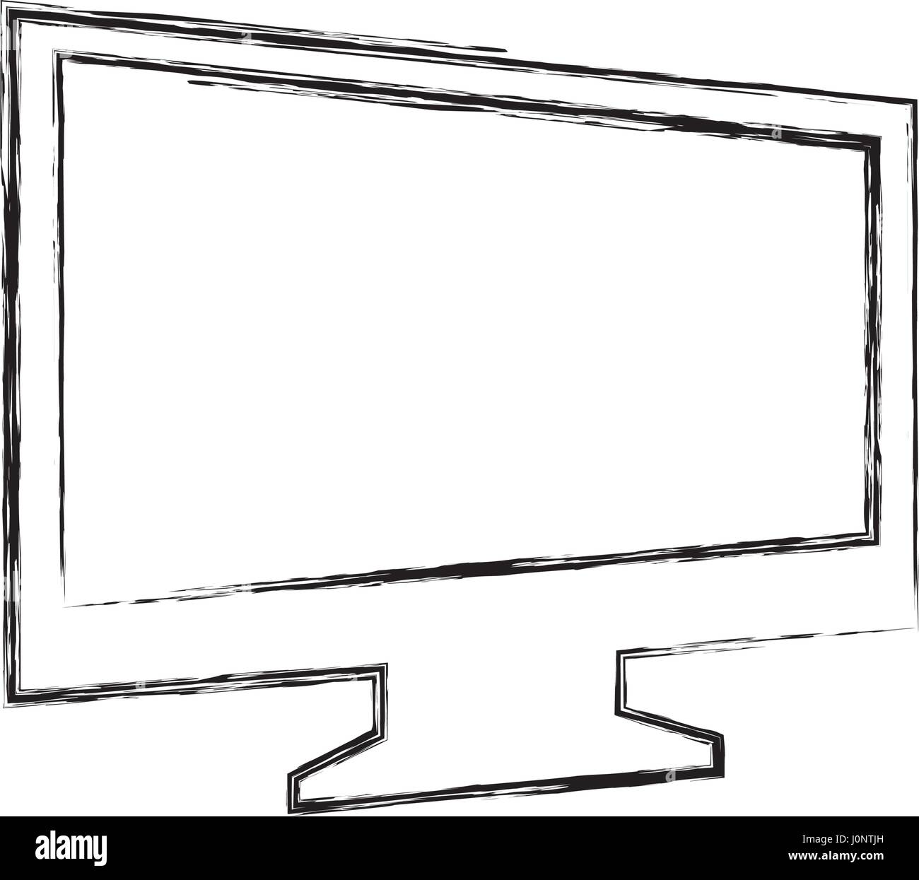 monitor computer isolated icon Stock Vector Image & Art - Alamy