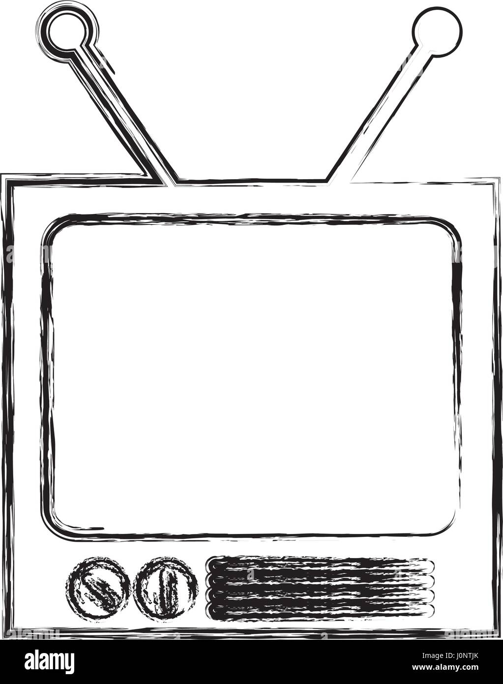 retro tv isolated icon Stock Vector Image & Art - Alamy