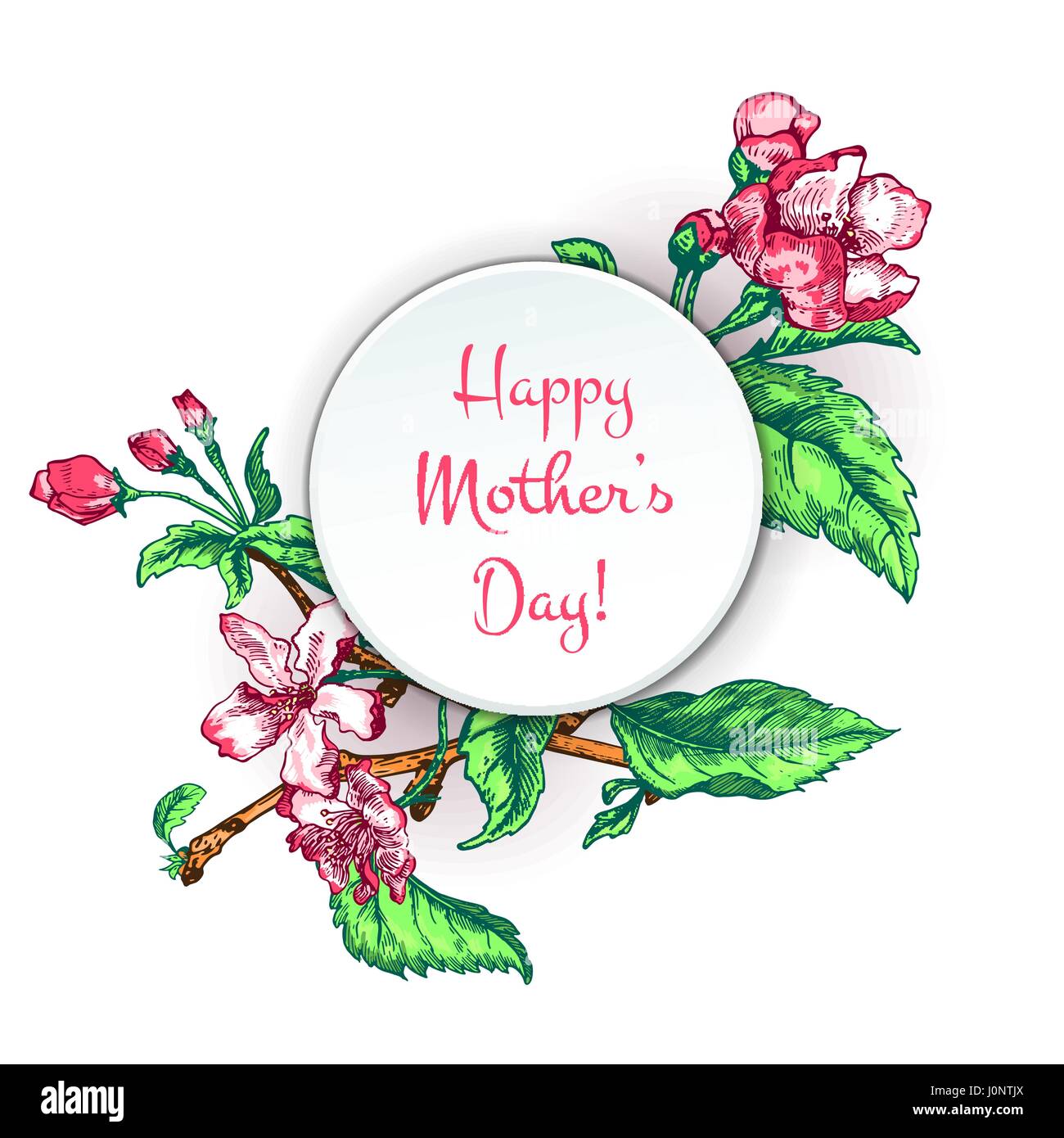 Mothers day sketch Stock Vector Image & Art - Alamy