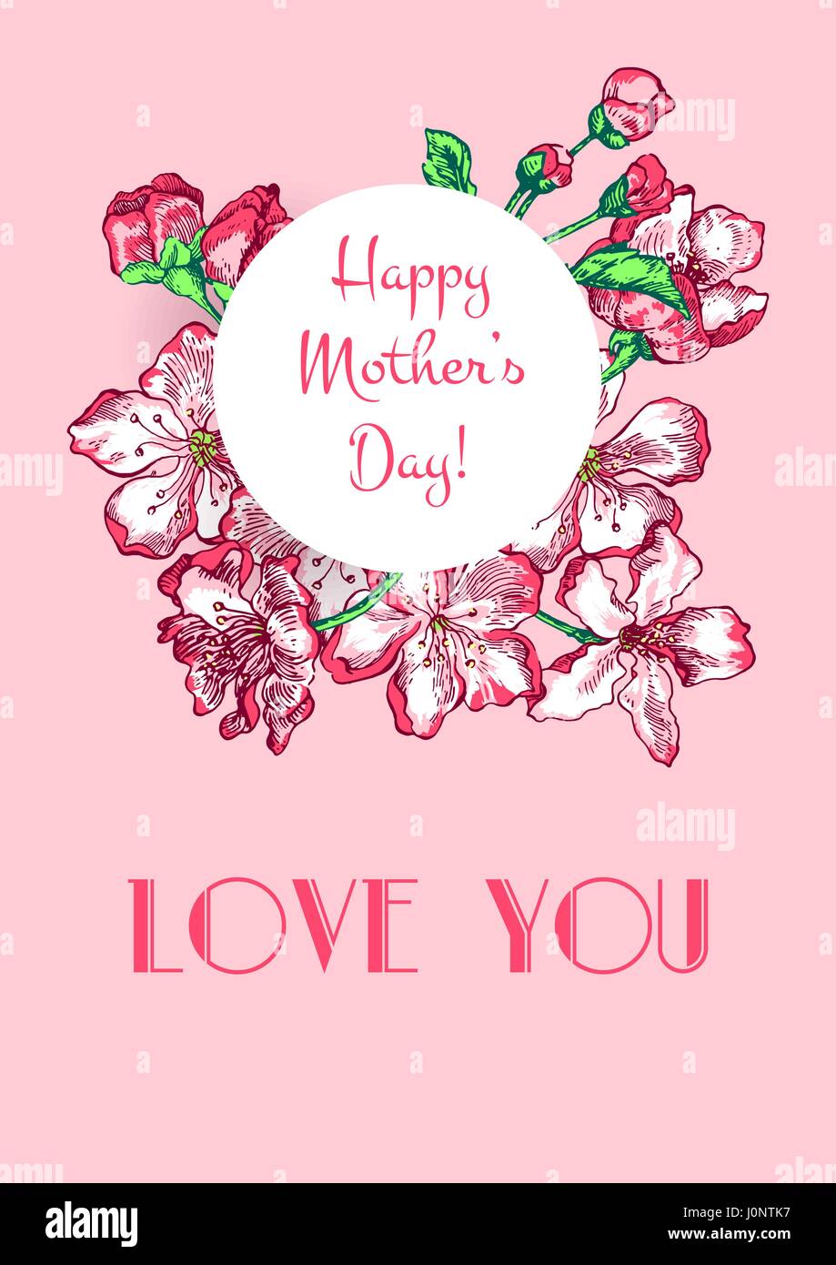 Mothers day sketch Stock Vector Image & Art - Alamy