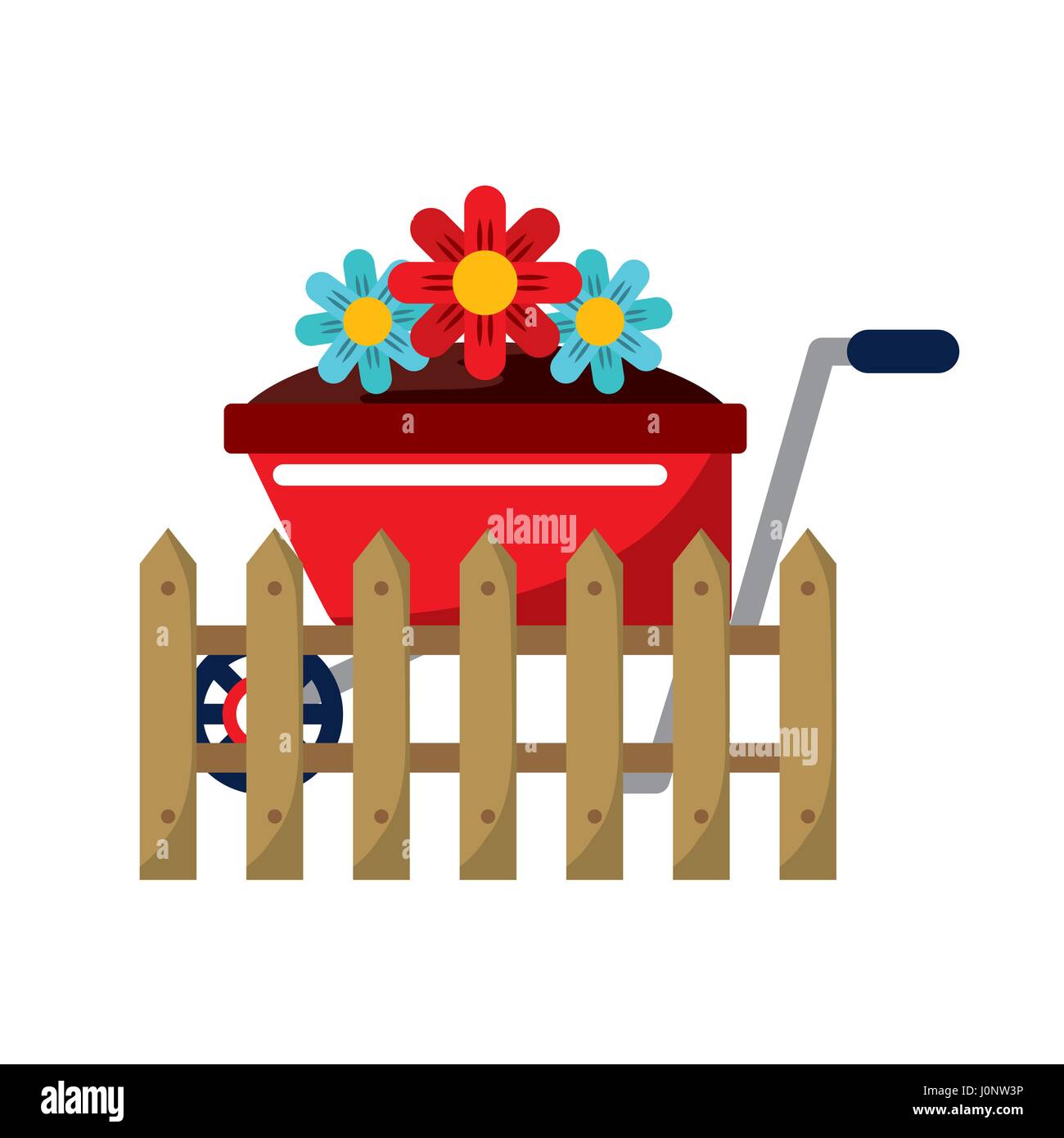 beautiful garden flat icons Stock Vector Image & Art - Alamy