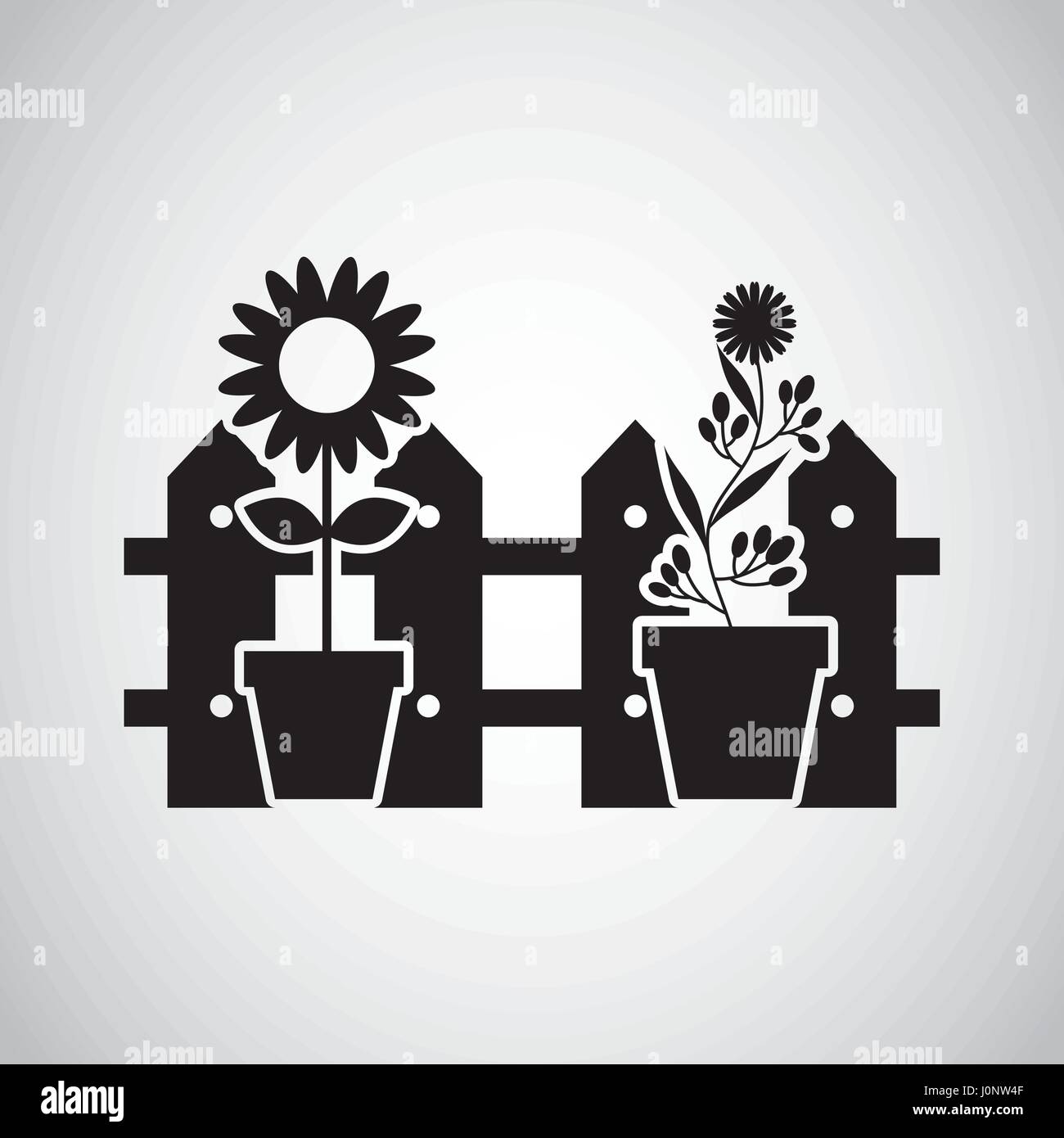 beautiful garden flat icons Stock Vector Image & Art - Alamy