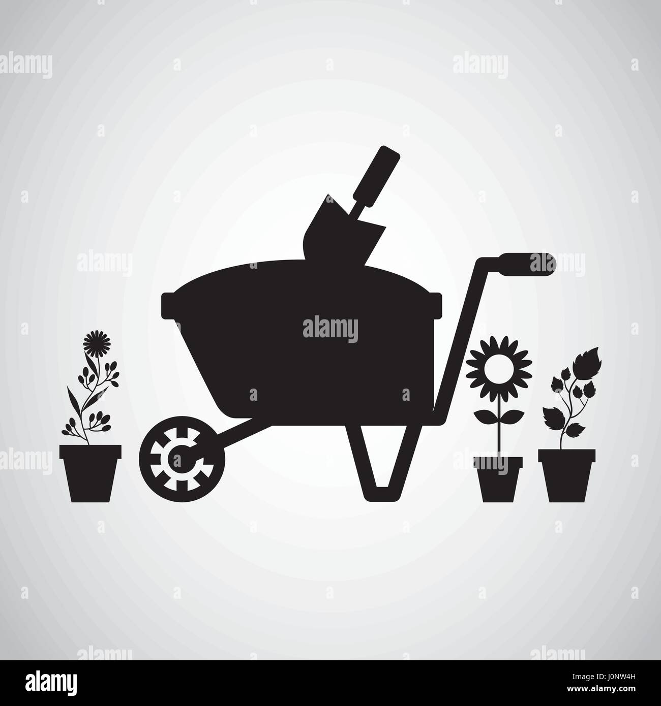 beautiful garden flat icons Stock Vector Image & Art - Alamy