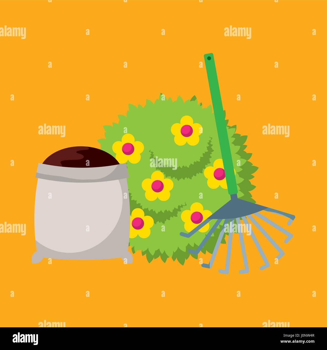 beautiful garden flat icons Stock Vector Image & Art - Alamy