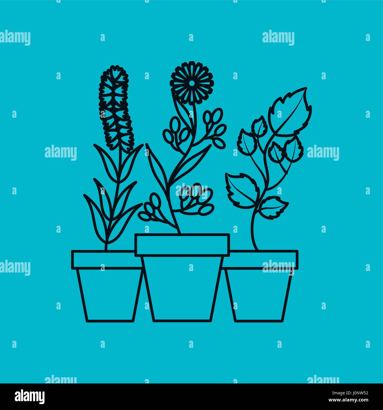 beautiful garden flat icons Stock Vector Image & Art - Alamy