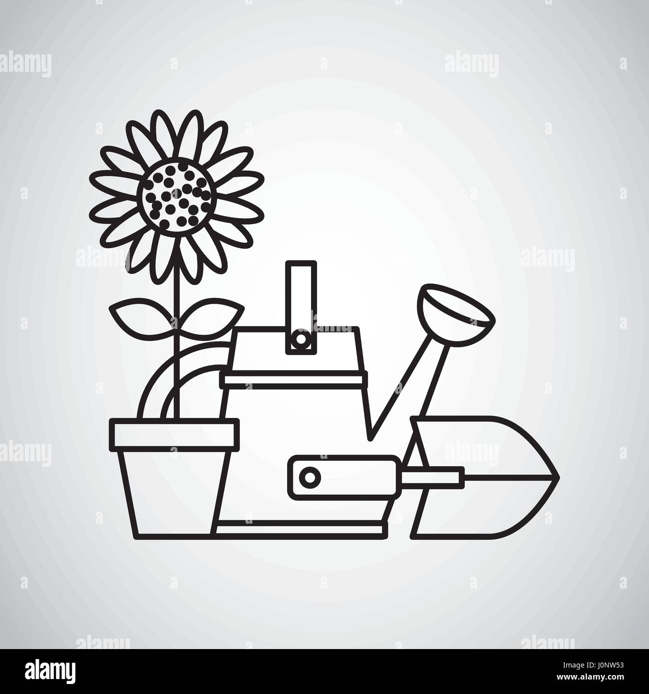 beautiful garden flat icons Stock Vector Image & Art - Alamy