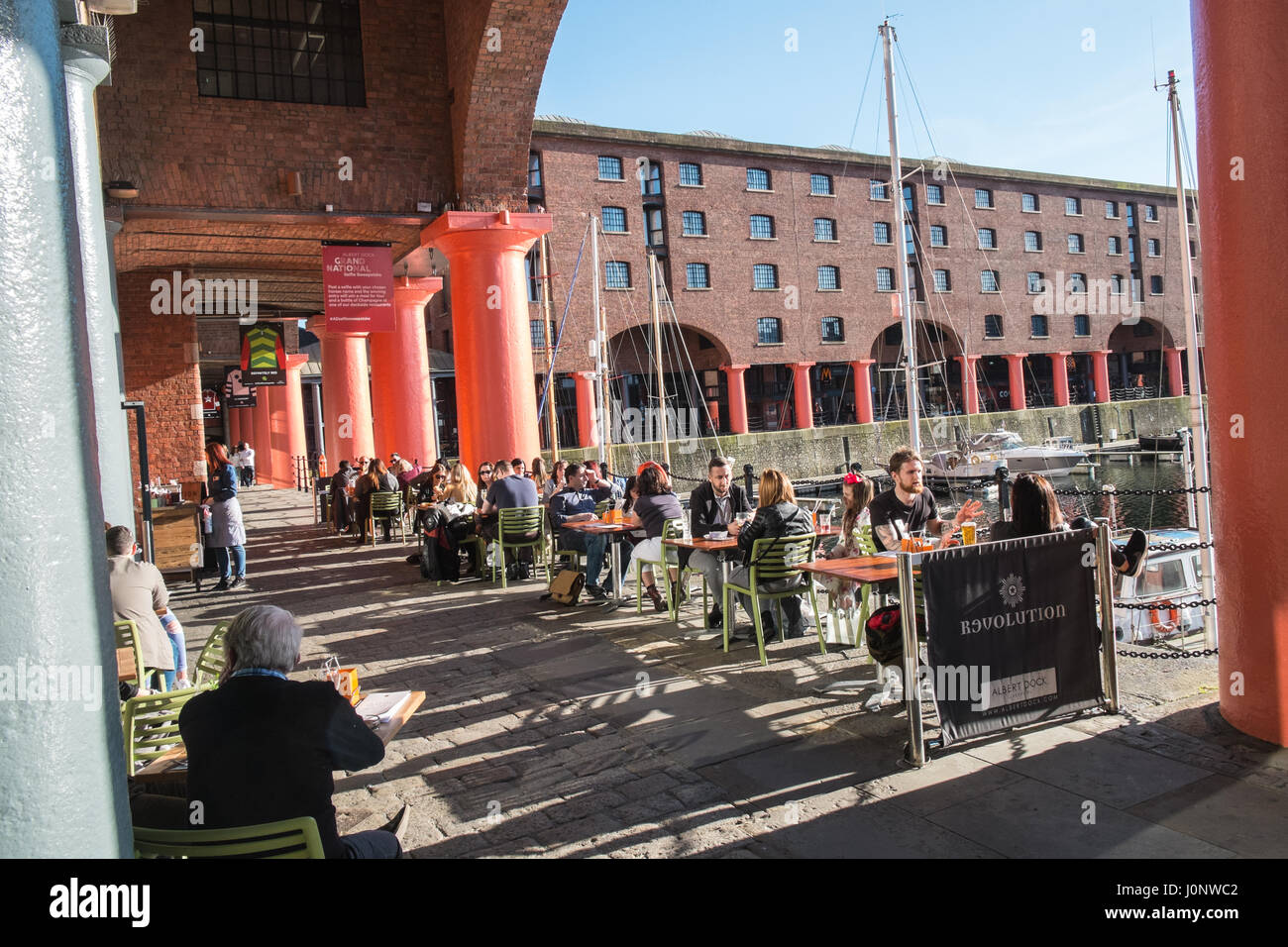 Revolution,bar,restaurant,Albert,Dock,Liverpool,Merseyside,England