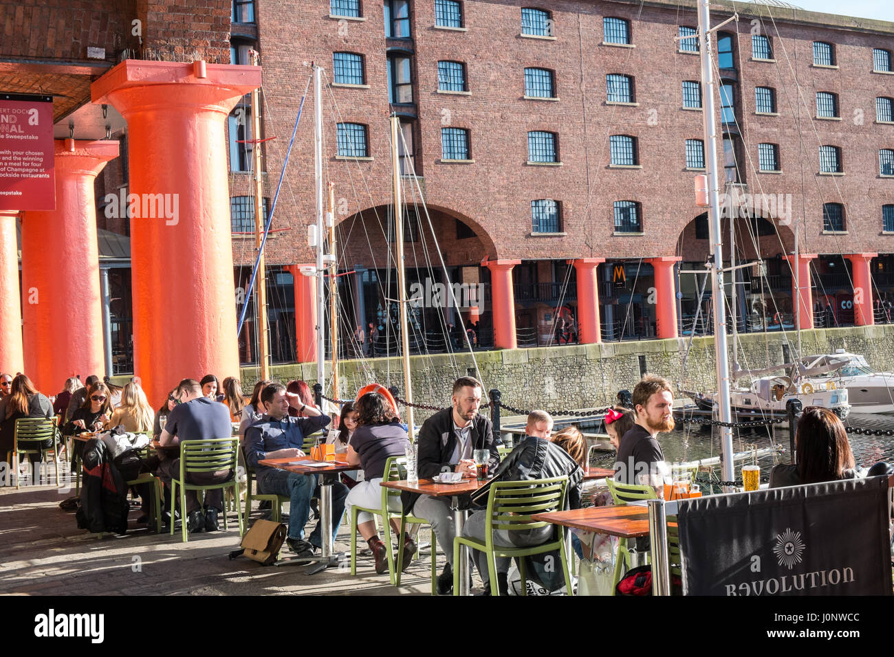 Revolution,bar,restaurant,Albert,Dock,Liverpool,Merseyside,England