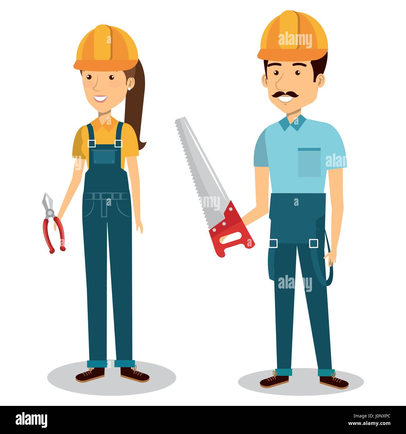 construction workers avatars characters Stock Vector Image & Art - Alamy