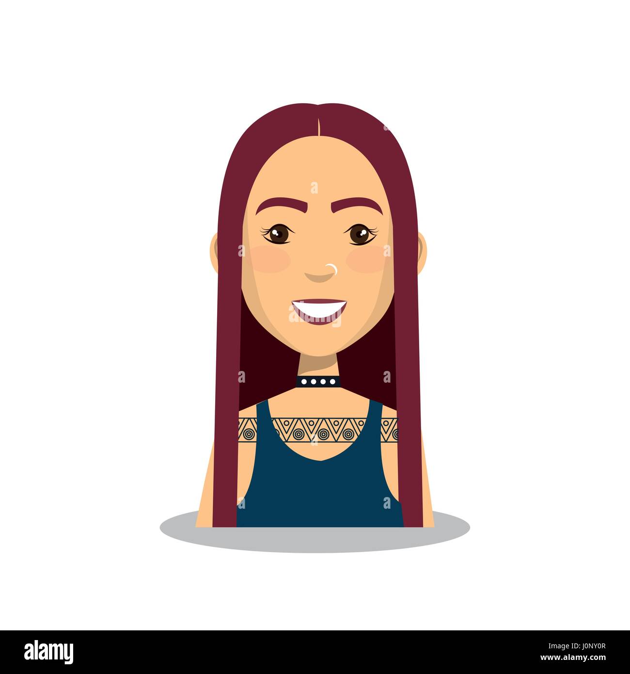 young woman avatar character Stock Vector Image & Art - Alamy