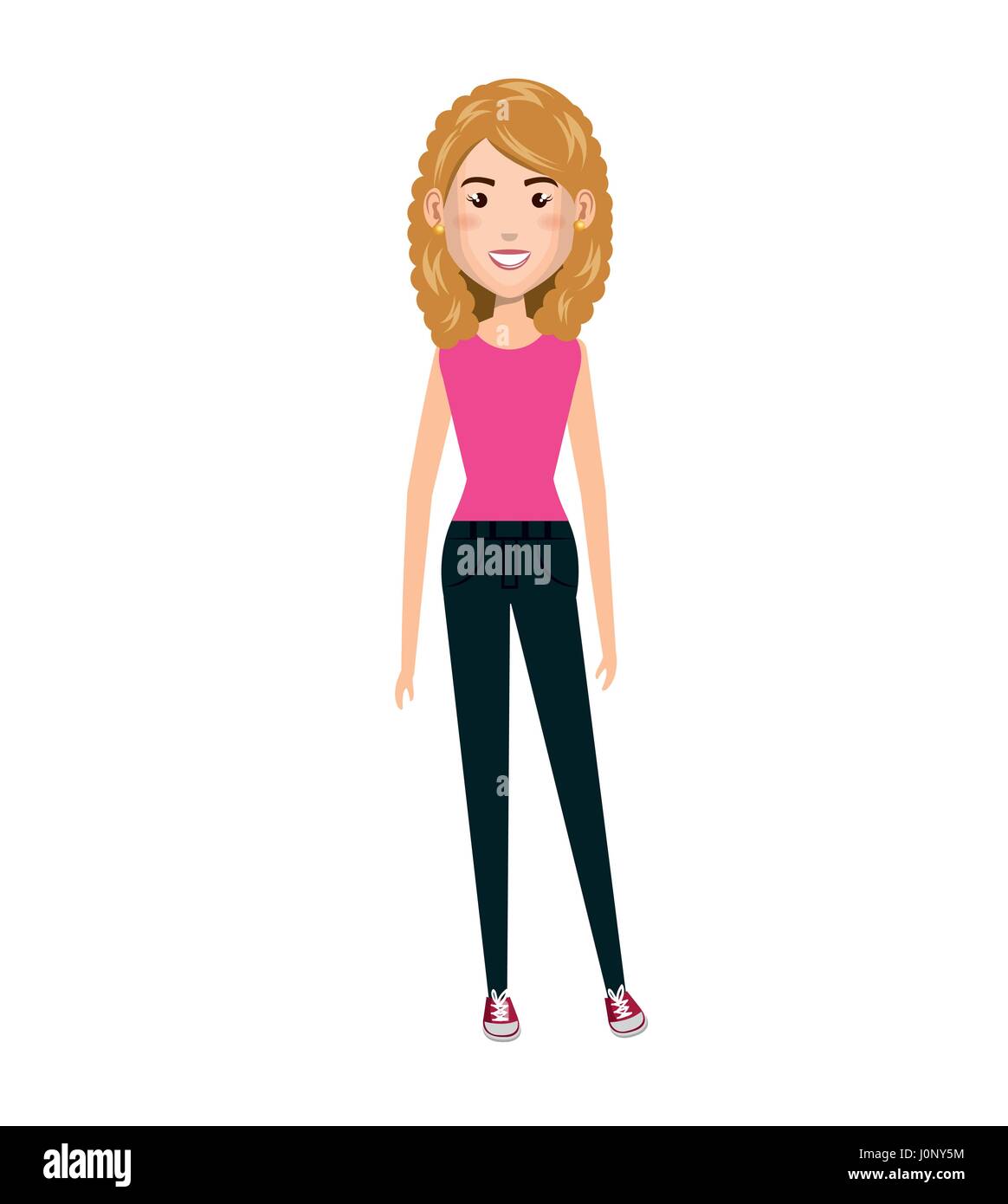 young woman avatar character Stock Vector Image & Art - Alamy