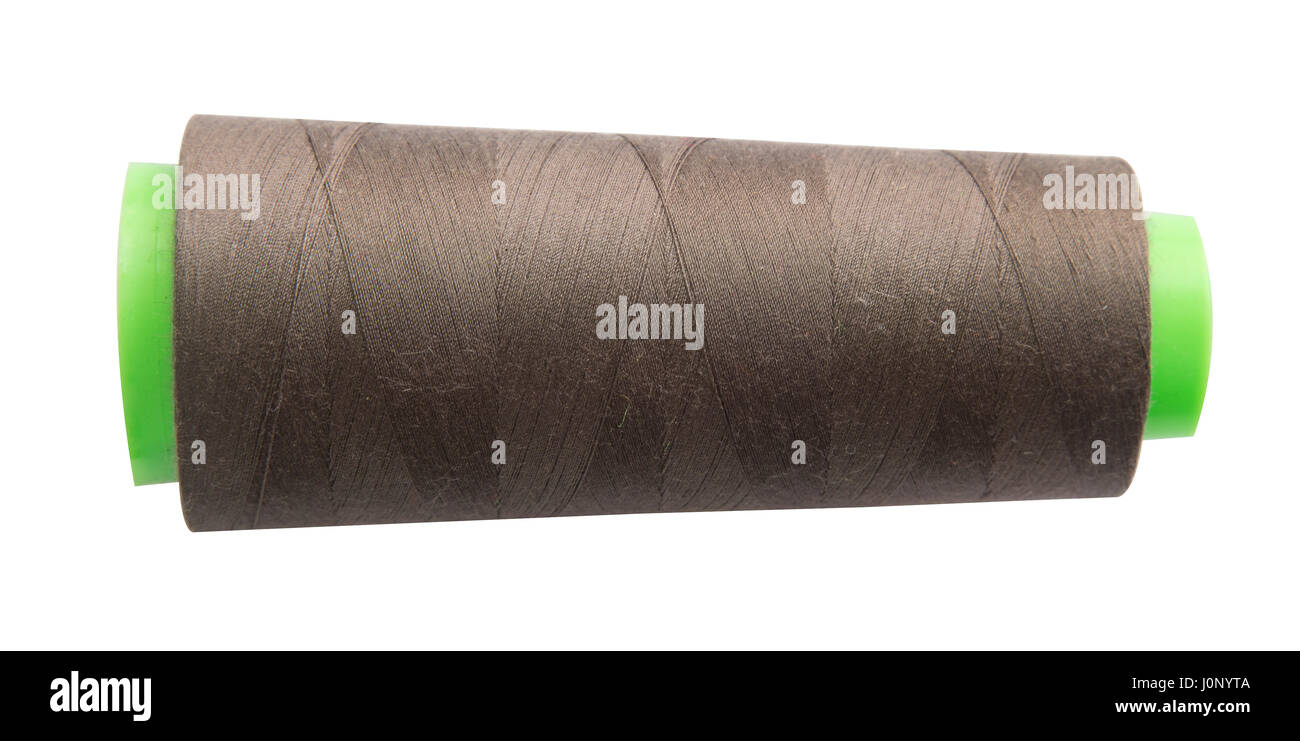 Spools of thread isolated on white background Stock Photo - Alamy