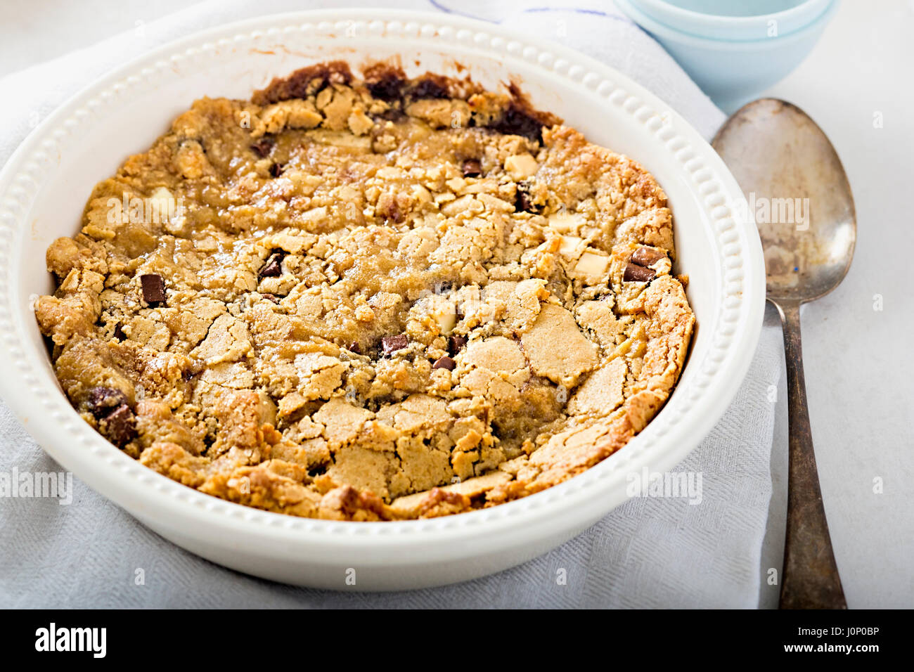Triple chocolate cookie pudding Stock Photo - Alamy