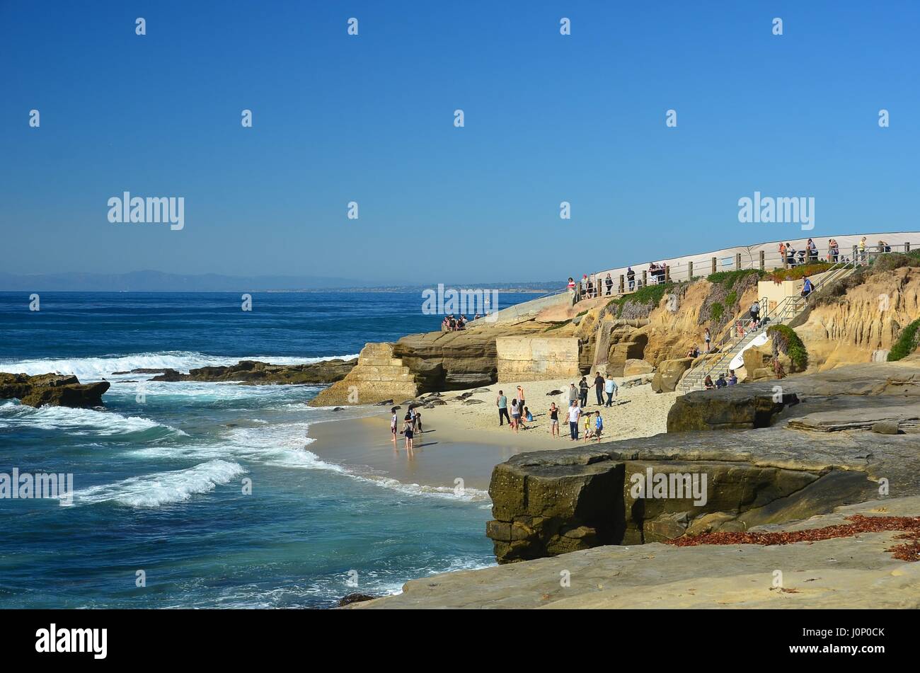 Ocean Beach In La Jolla California Usa Stock Photo