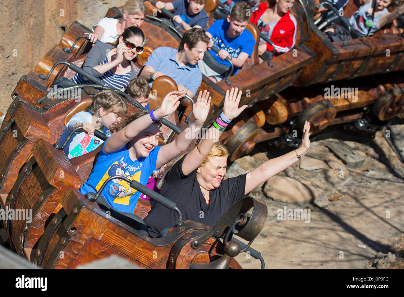 Disney Ride Rides,  Seven Dwarfs Mine Train, Disney World, Orlando  Florida Stock Photo