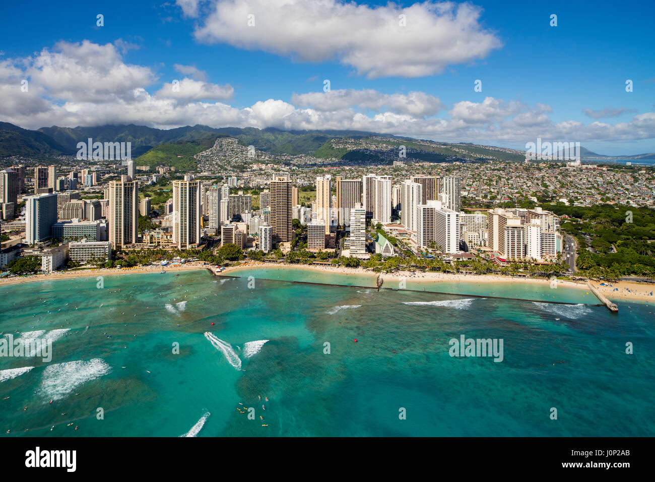 Aerial honolulu hi-res stock photography and images - Alamy