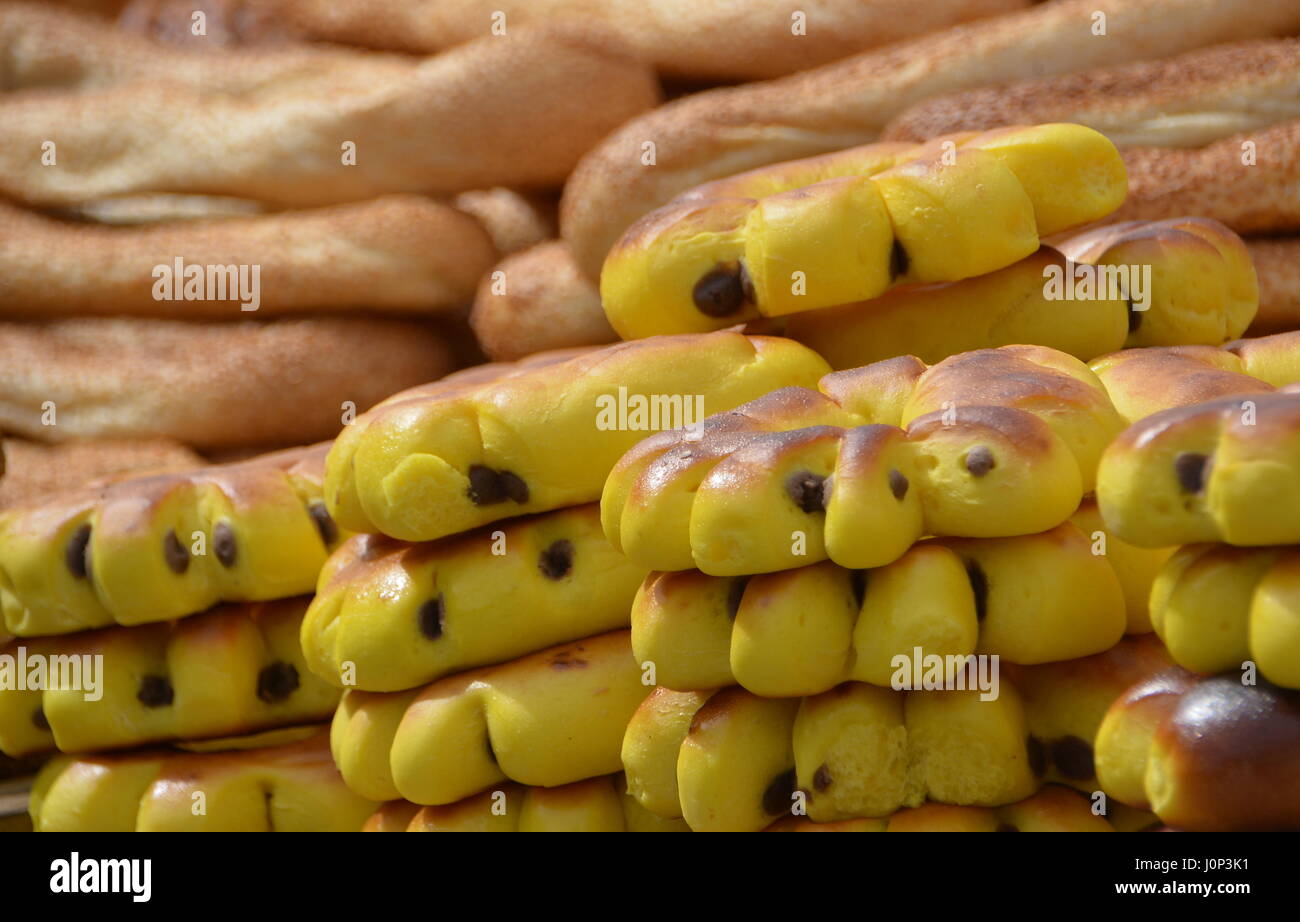 Middle Eastern DateFilled Sweet Bread Rounds, flavored with cardamom