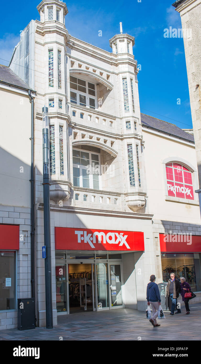 TK Max shop front on Strand Street in Douglas Stock Photo Alamy