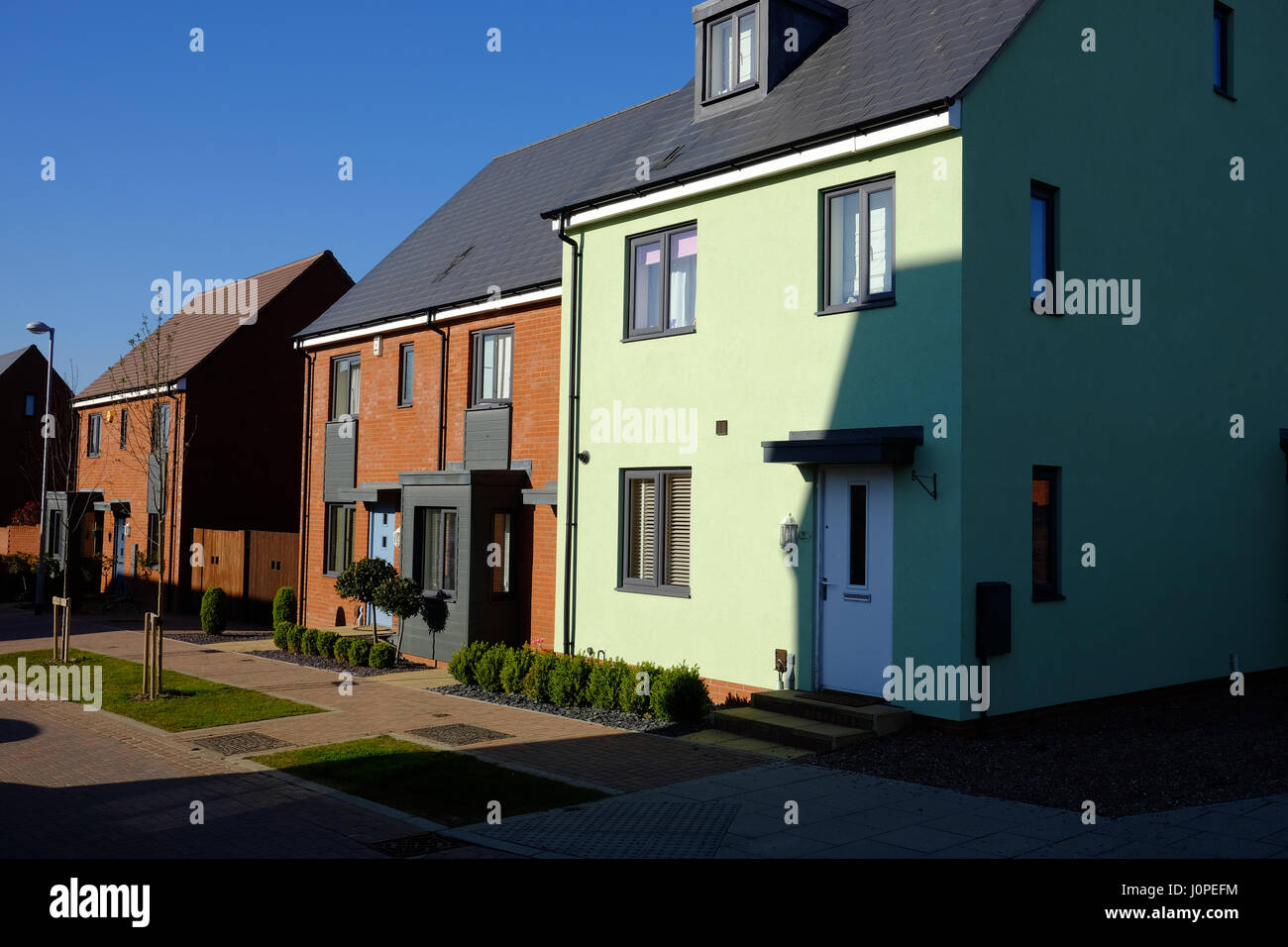new housing estate Stock Photo Alamy