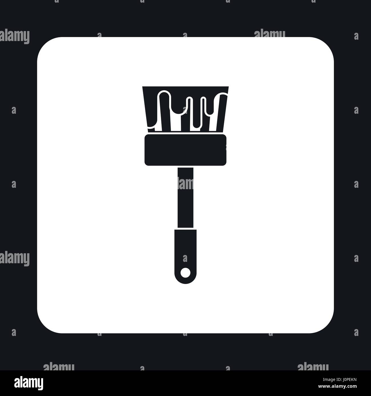 Paint brush icon, simple style Stock Vector Image & Art - Alamy