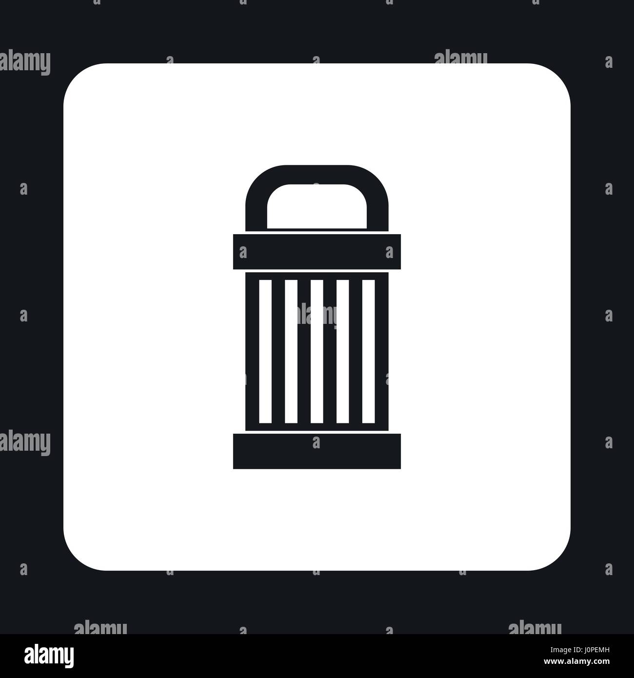 Outdoor bin icon, simple style Stock Vector Image & Art - Alamy