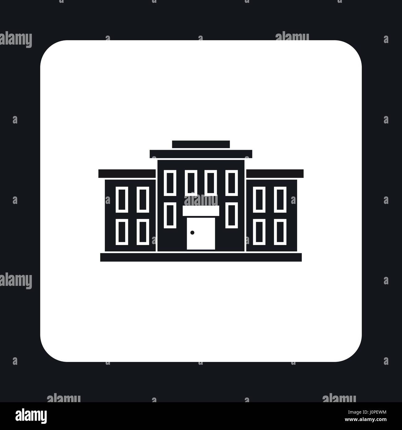 School icon, simple style Stock Vector Image & Art - Alamy