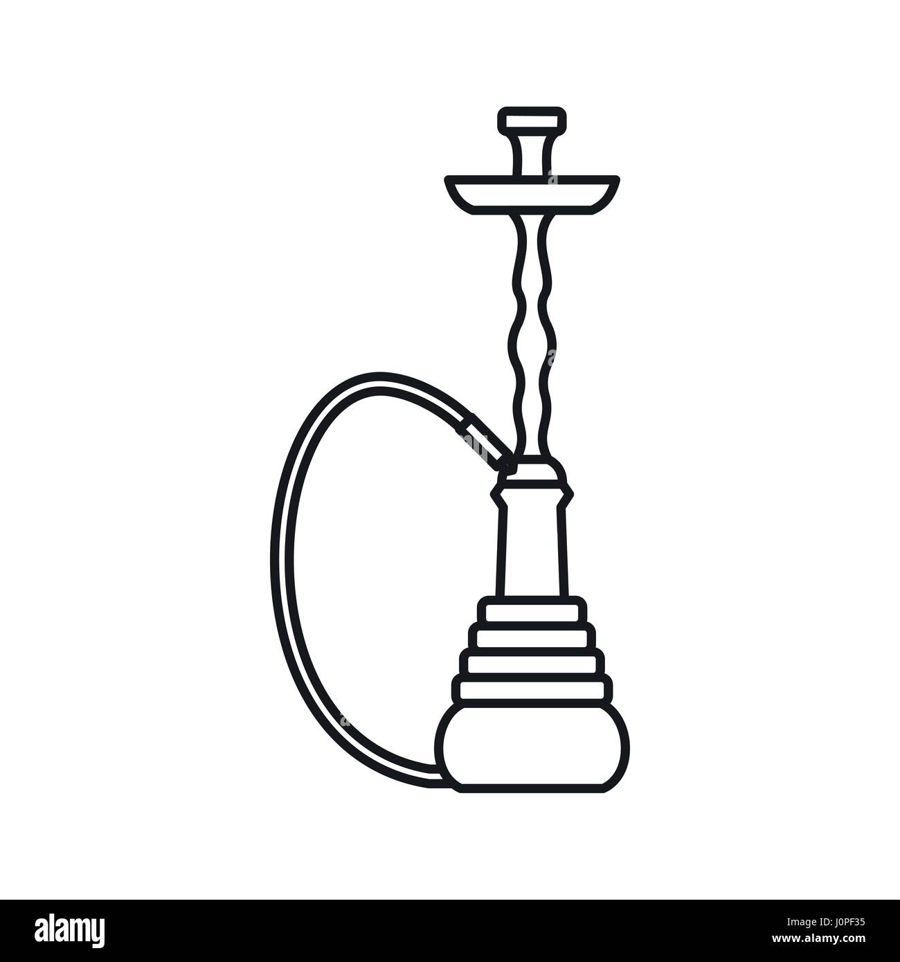 Hookah Icon Outline Style Stock Vector Image Art Alamy