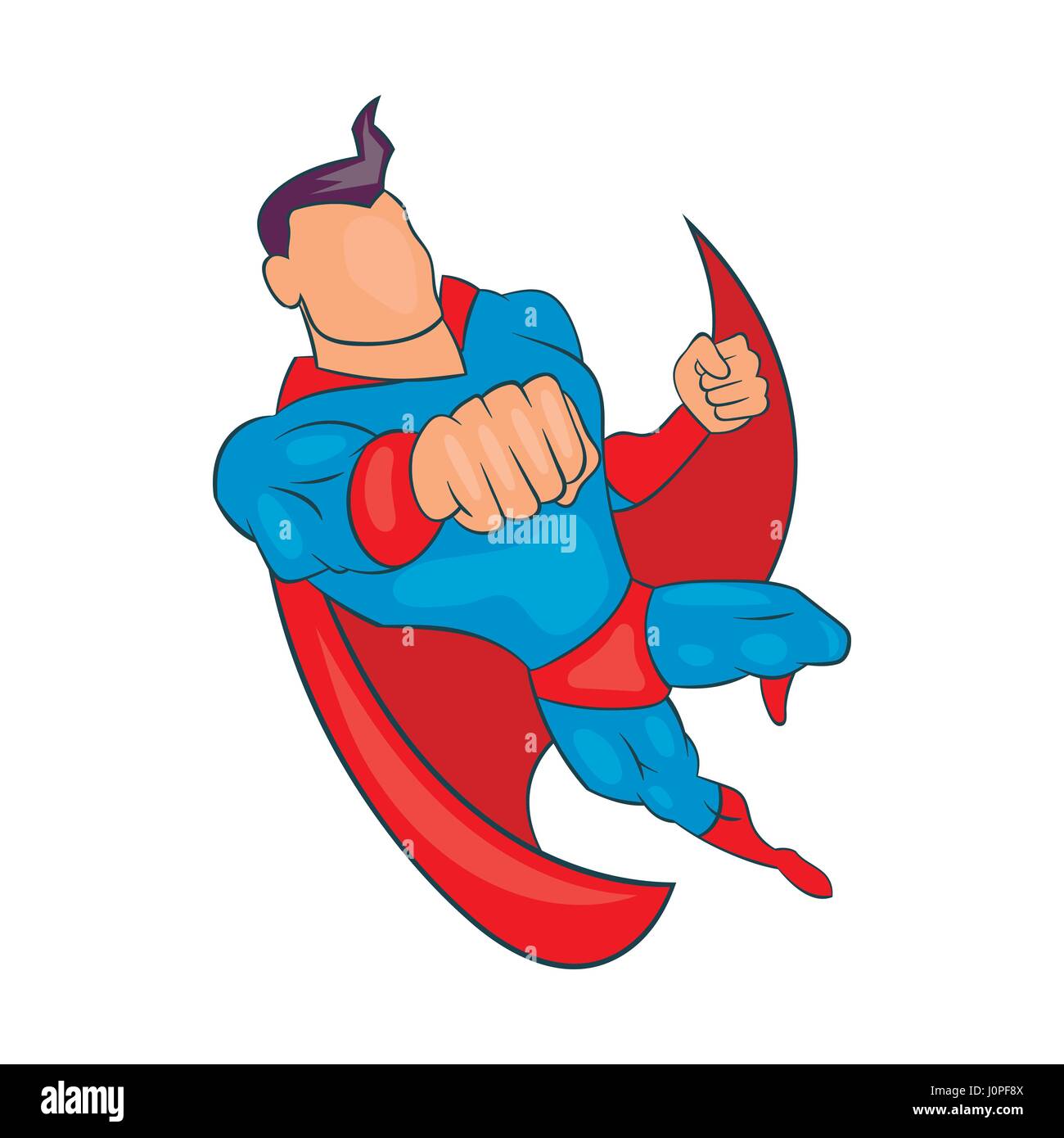 Flying Superhero, cartoon style Stock Vector Image & Art - Alamy