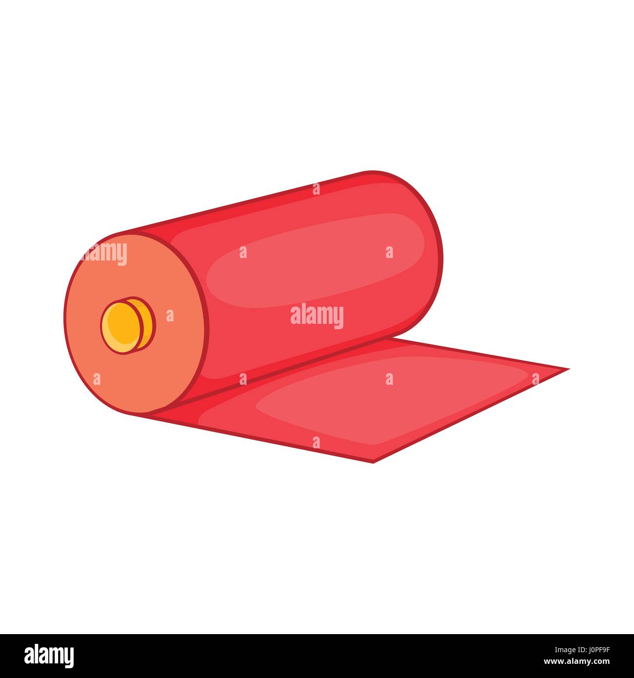 Red fabric roll icon, cartoon style Stock Vector Image & Art - Alamy