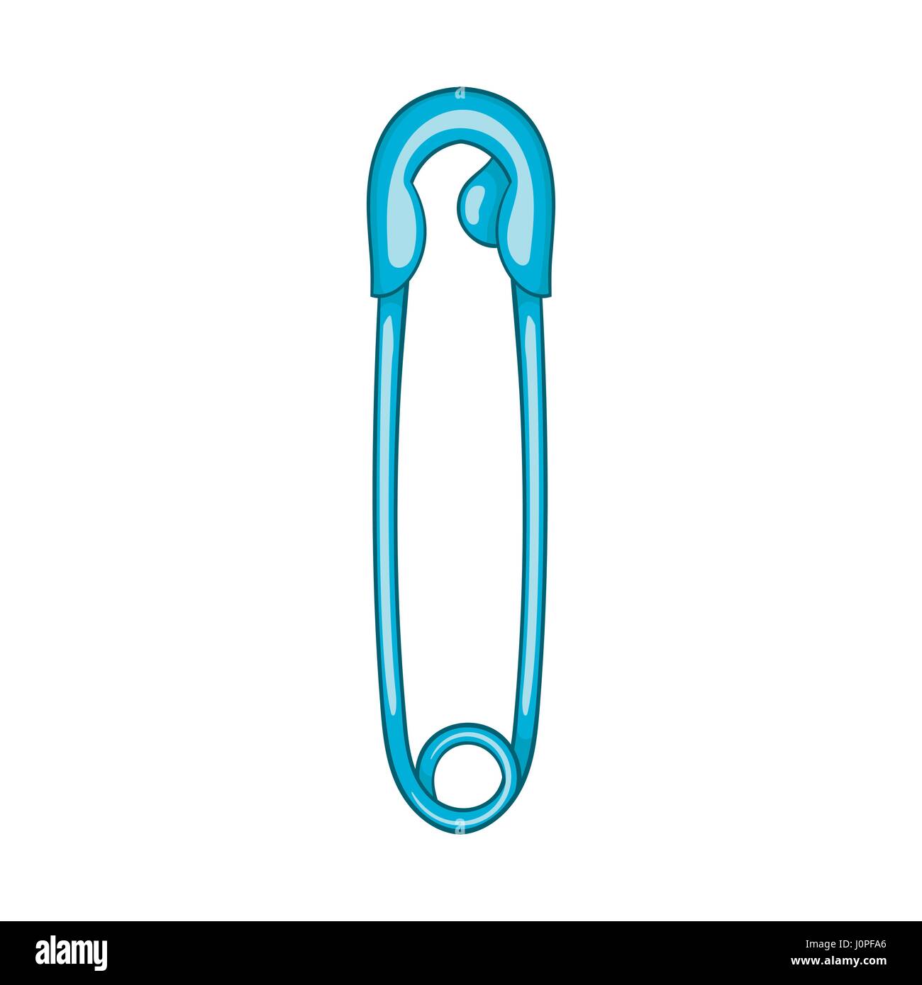 Closed safety pin icon cartoon style Stock Vector Image Art Alamy