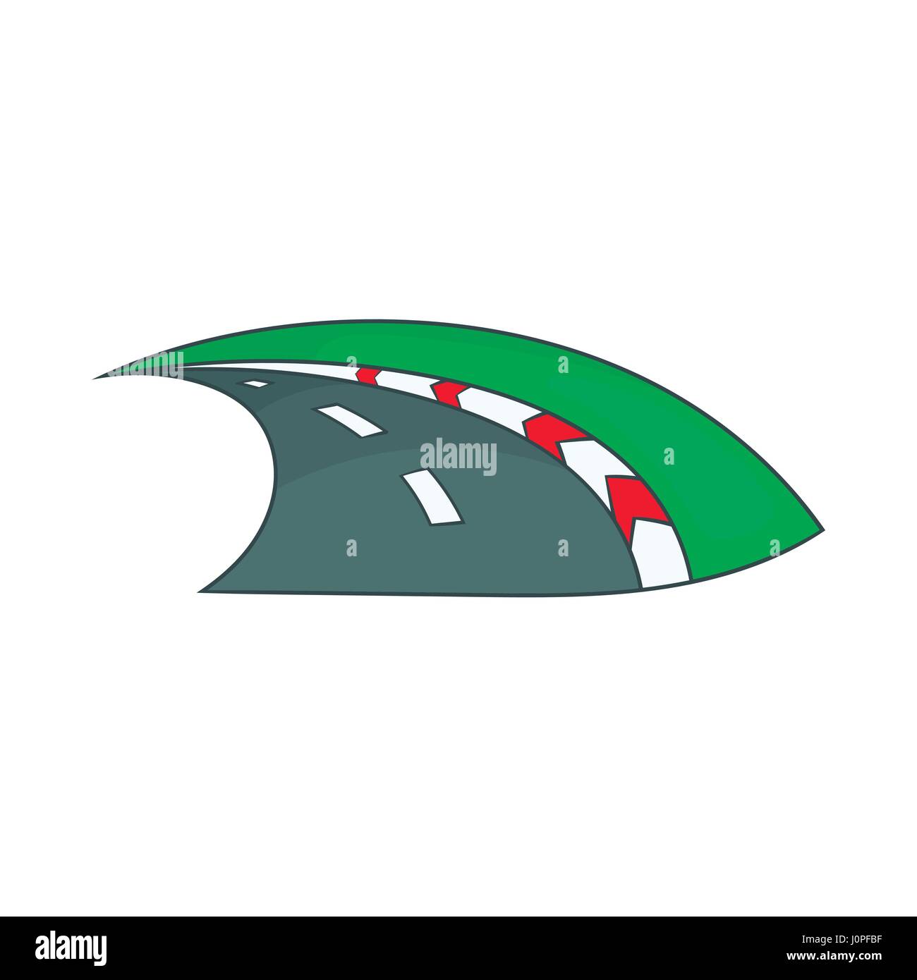 Speedway icon, cartoon style Stock Vector Image & Art - Alamy