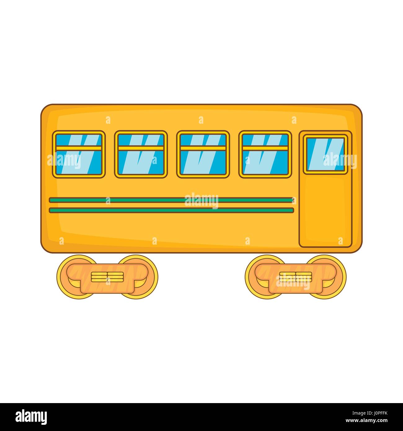 Rail car icon, cartoon style Stock Vector Image & Art - Alamy