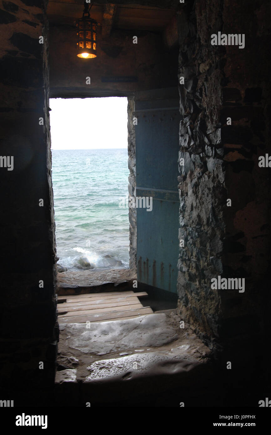 Door Of No Return At House Of Slaves On Goree Island Stock