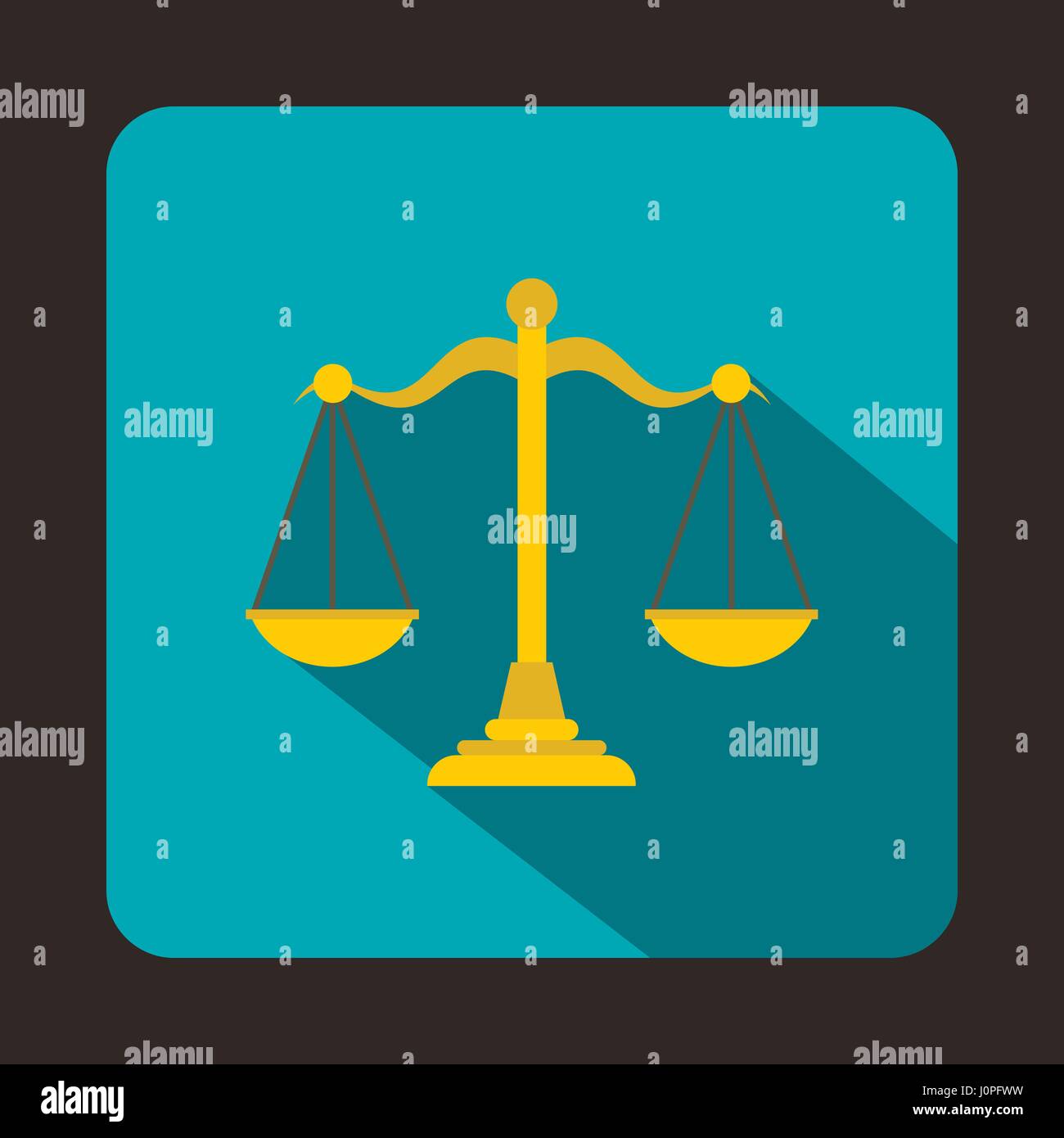 Gold scales of justice icon, flat style Stock Vector Image & Art - Alamy