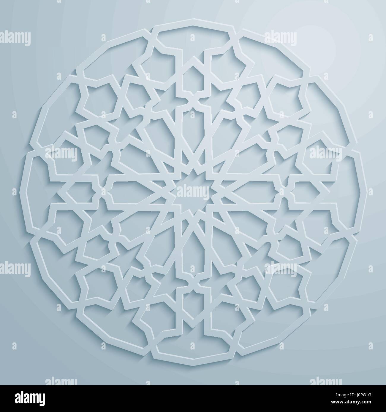 Classic arabic round pattern ornament Stock Vector Image & Art - Alamy