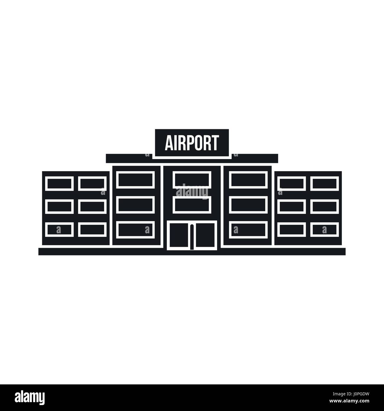Airport building icon, simple style Stock Vector Image & Art - Alamy