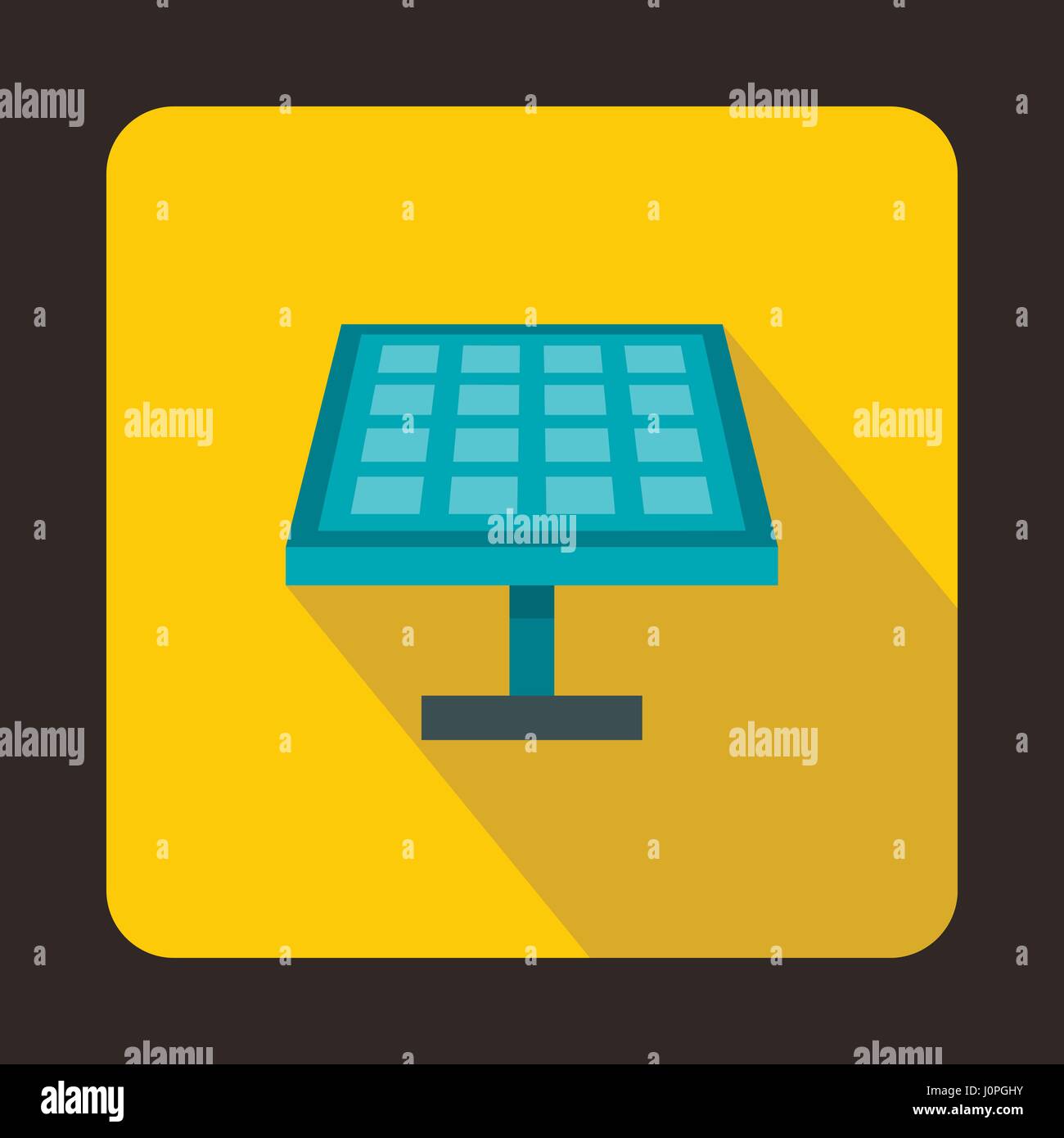 Solar panel icon in flat style Stock Vector Image & Art - Alamy