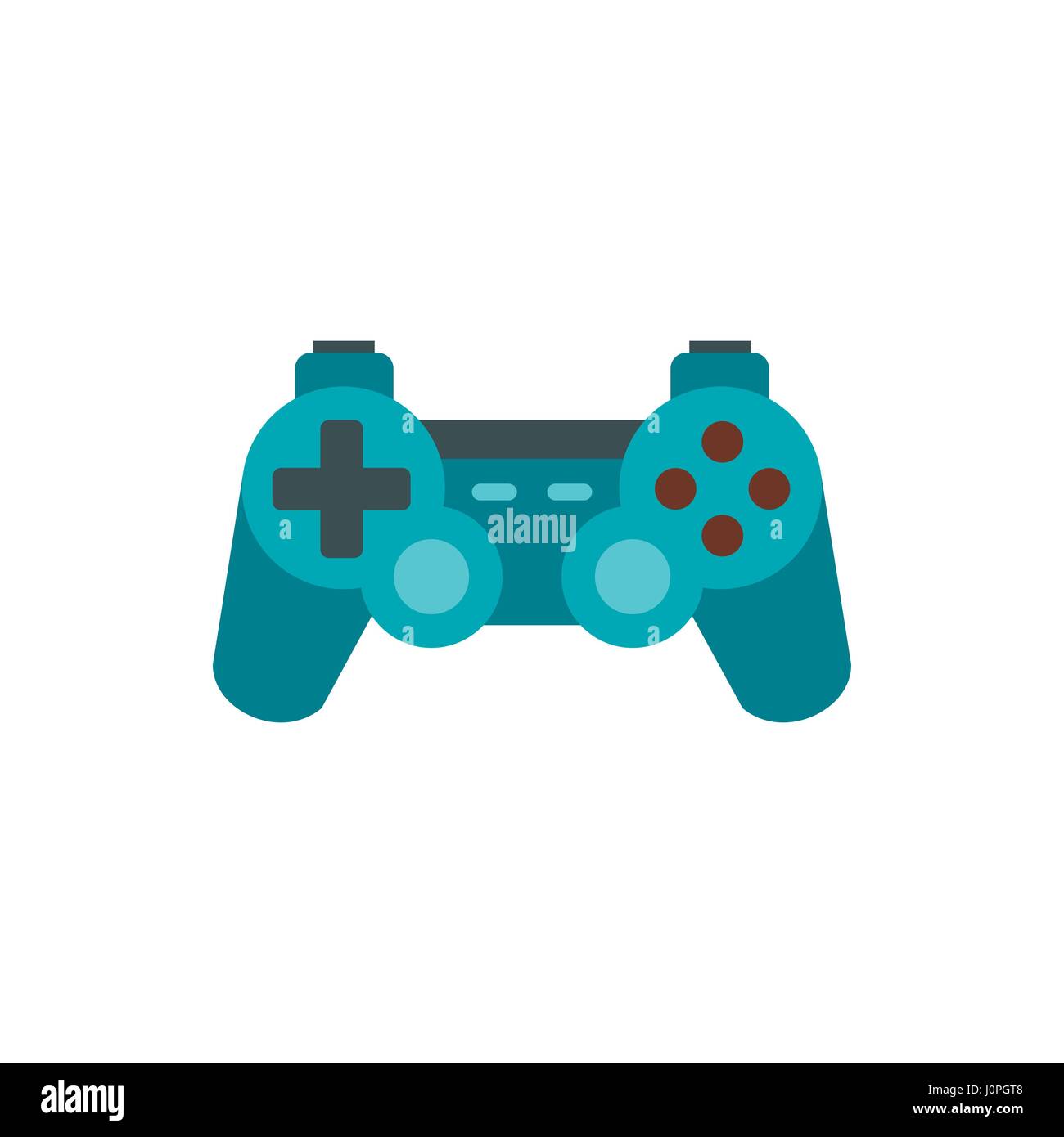 Game joystick icon, flat style Stock Vector Image & Art - Alamy