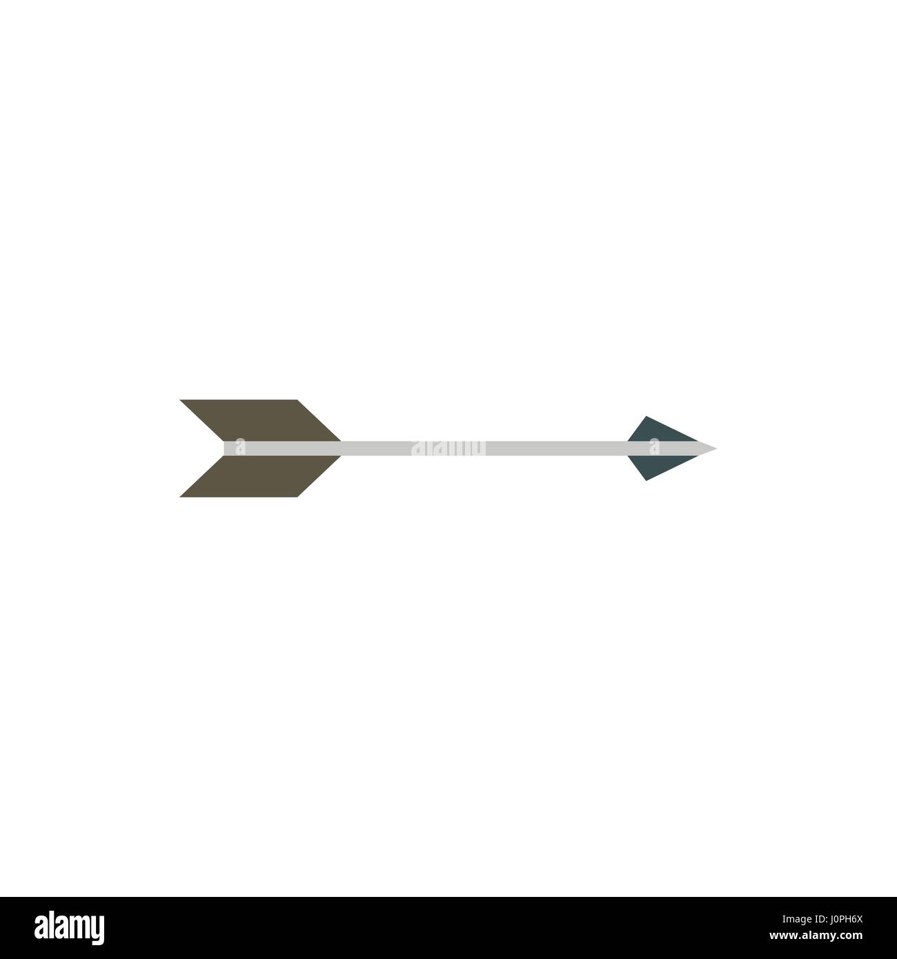 Long arrow icon, flat style Stock Vector Image & Art - Alamy