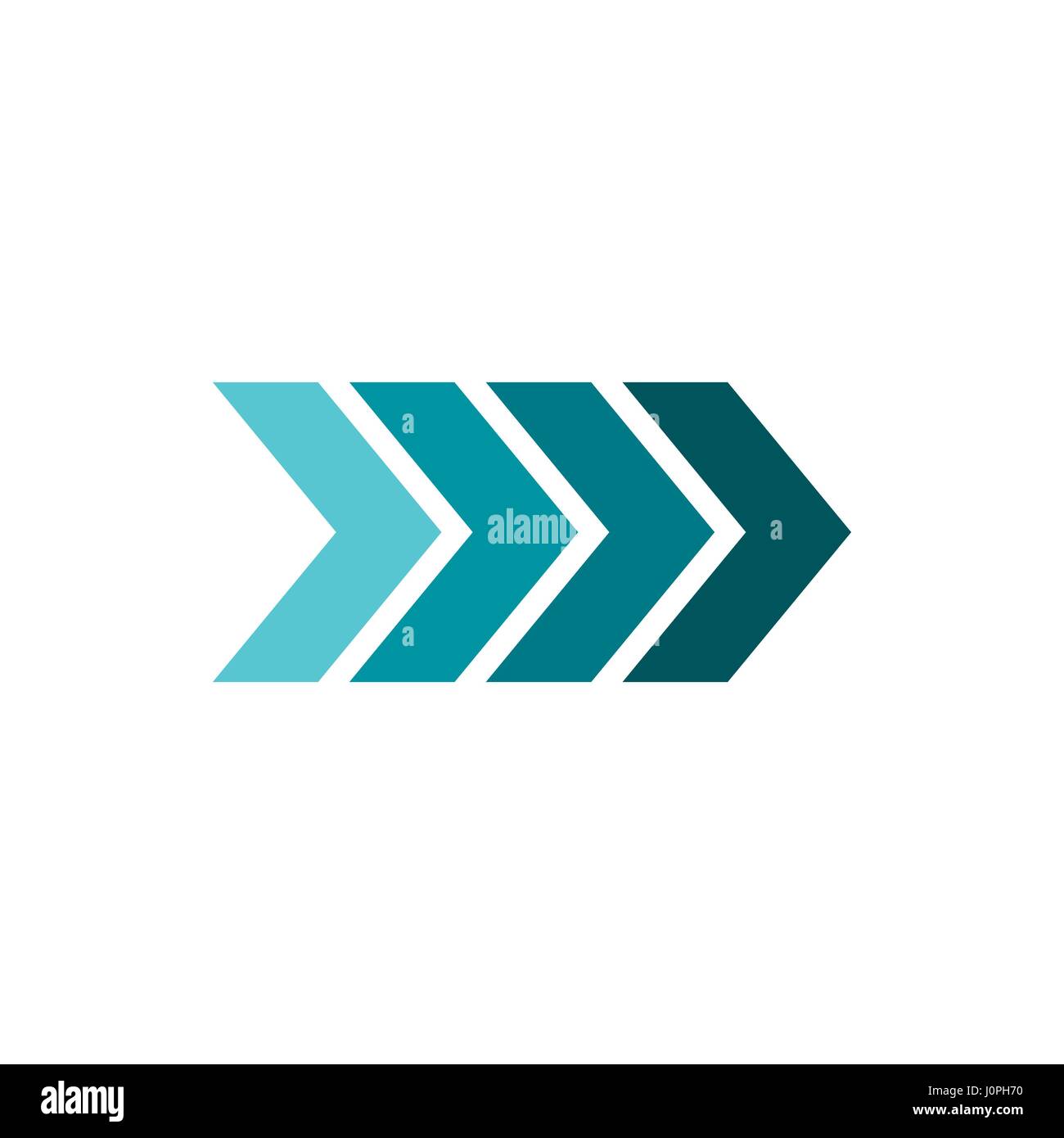 Striped arrow icon, flat style Stock Vector Image & Art - Alamy