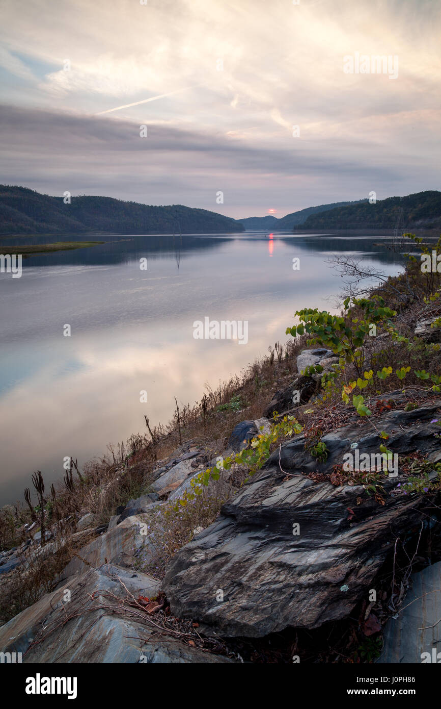 Chilhowee Lake was formed when the Chilhowee Dam was completed in 1957
