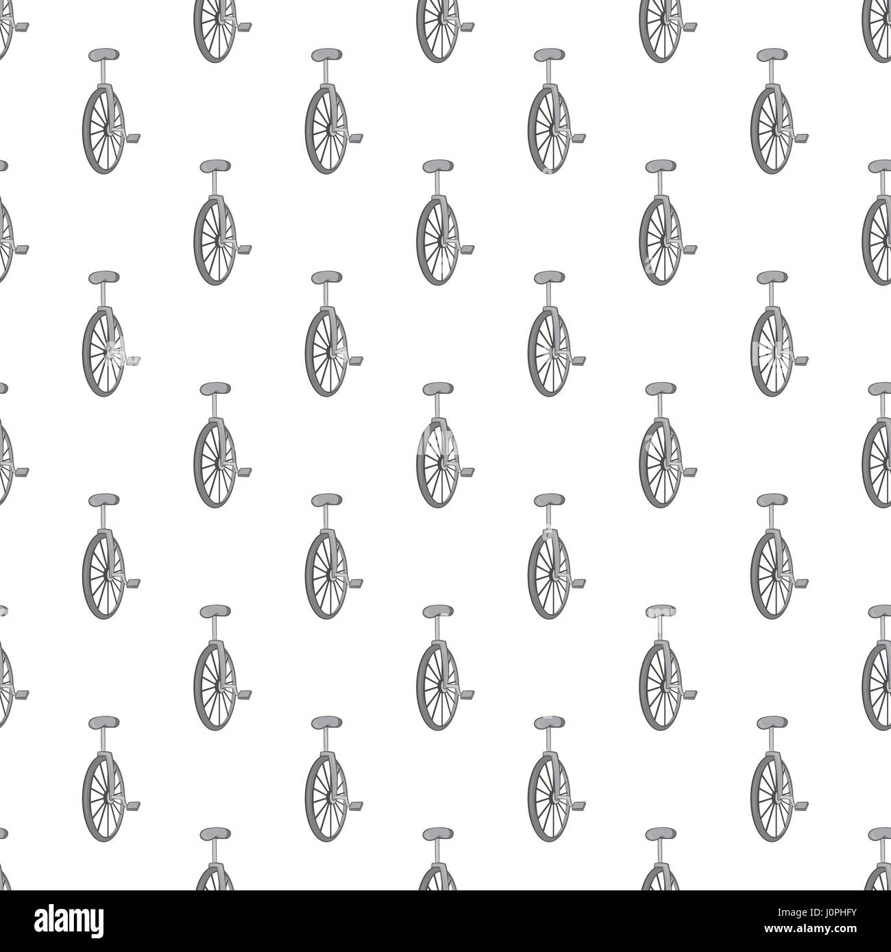 Unicycle seamless pattern Stock Vector