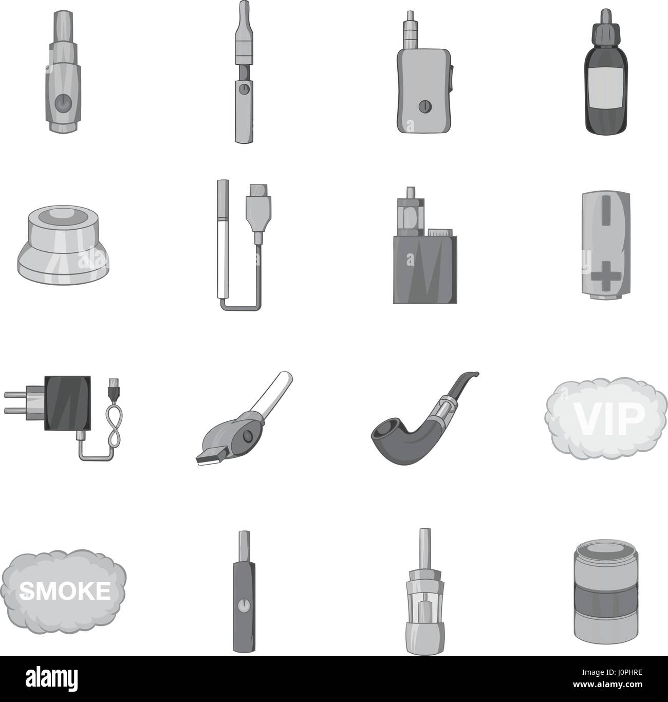 Vape icons set, black monochrome style Stock Vector Image & Art - Alamy