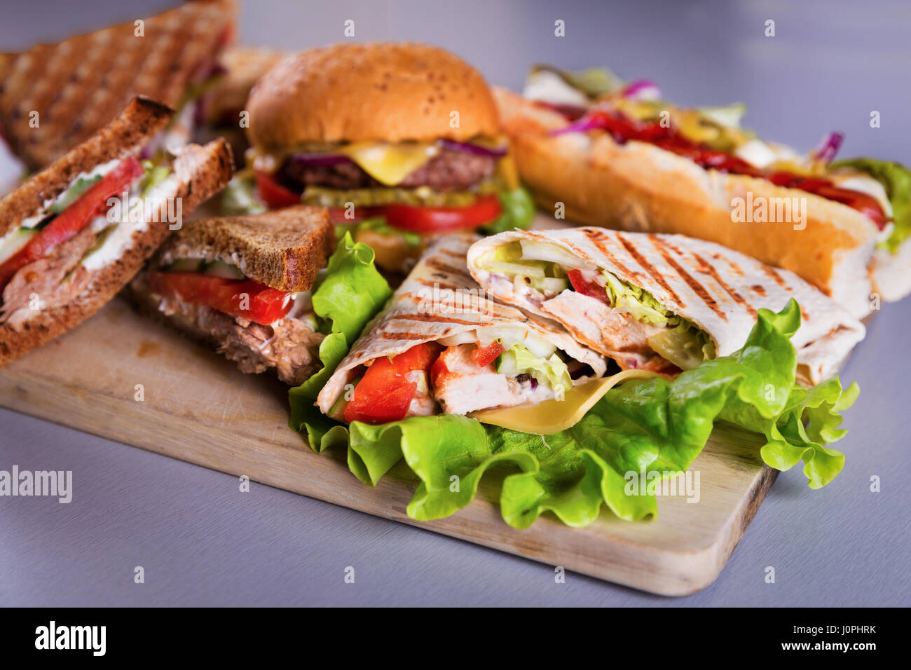 Tortilla burger hires stock photography and images Alamy