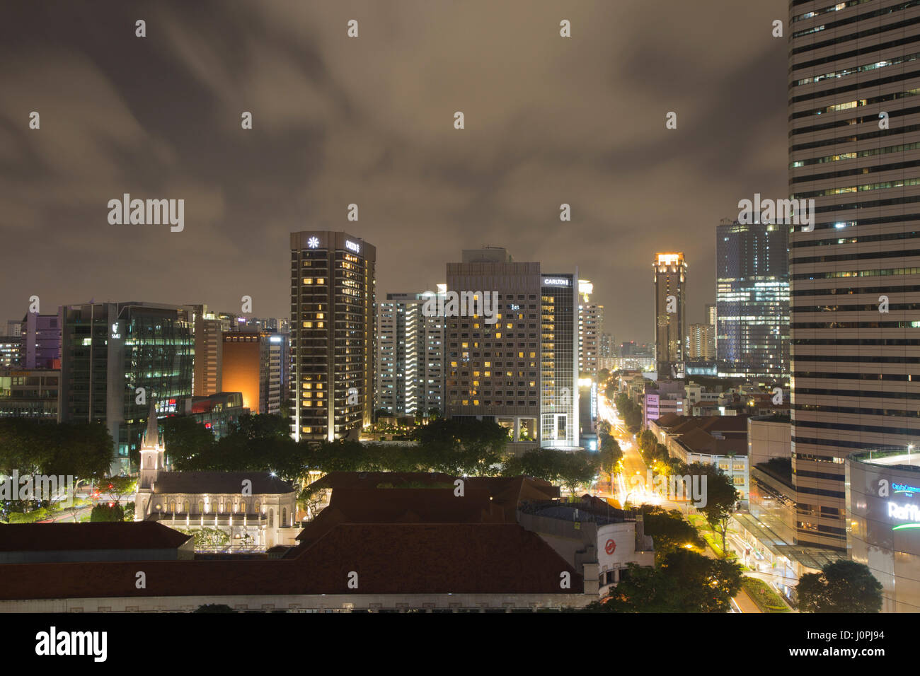Night photography singapore hi-res stock photography and images - Alamy