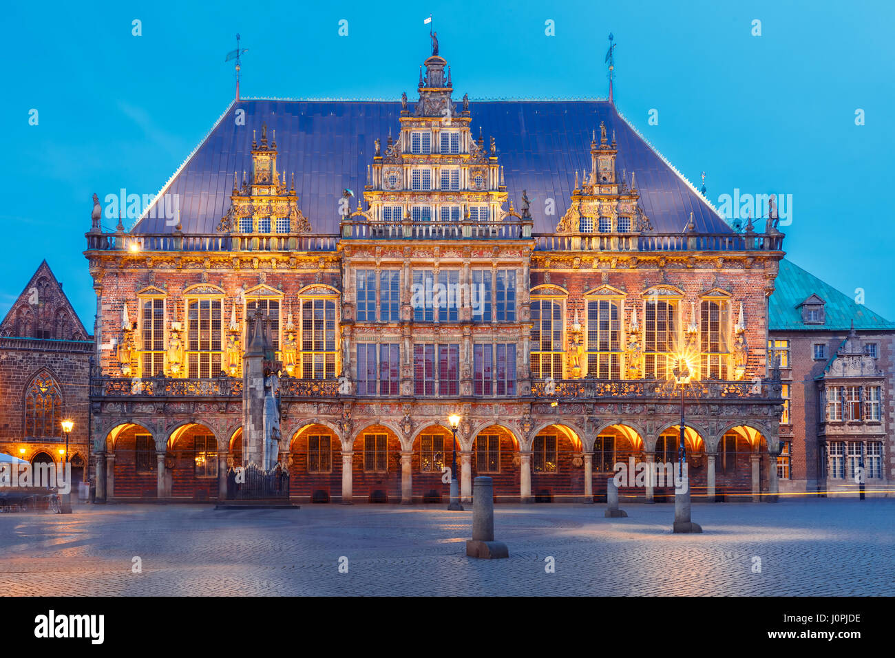 City Hall on Market Square in Bremen, Germany Stock Photo