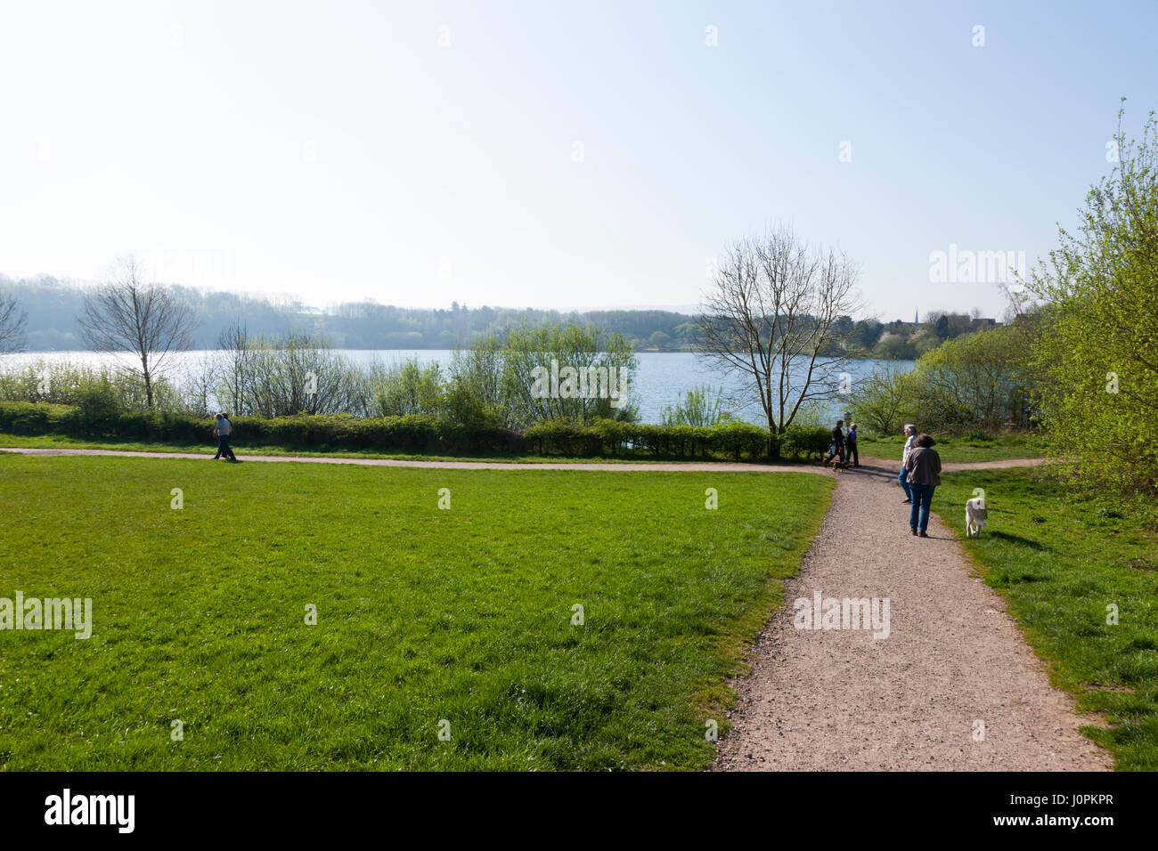 Astbury Mere Country Park, Astbury, Congleton, Cheshire, UK Stock Photo