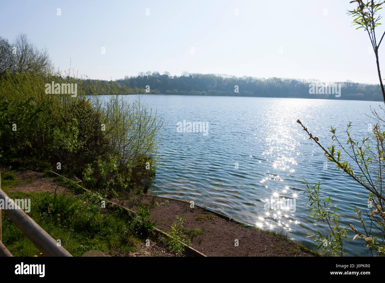 Astbury Mere Country Park, Astbury, Congleton, Cheshire, UK Stock Photo