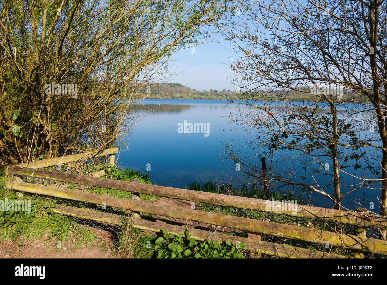 Astbury Mere Country Park, Astbury, Congleton, Cheshire, UK Stock Photo